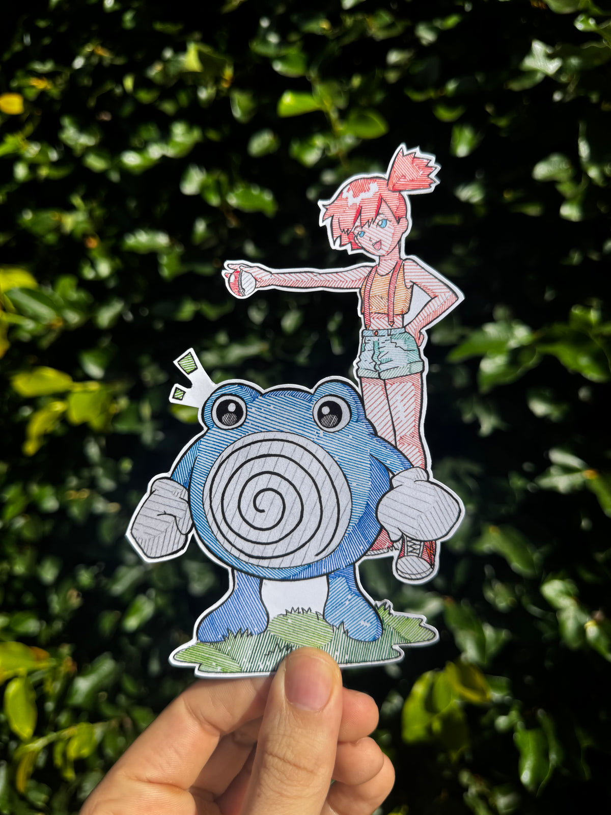 Poliwhirl & Misty Sticker