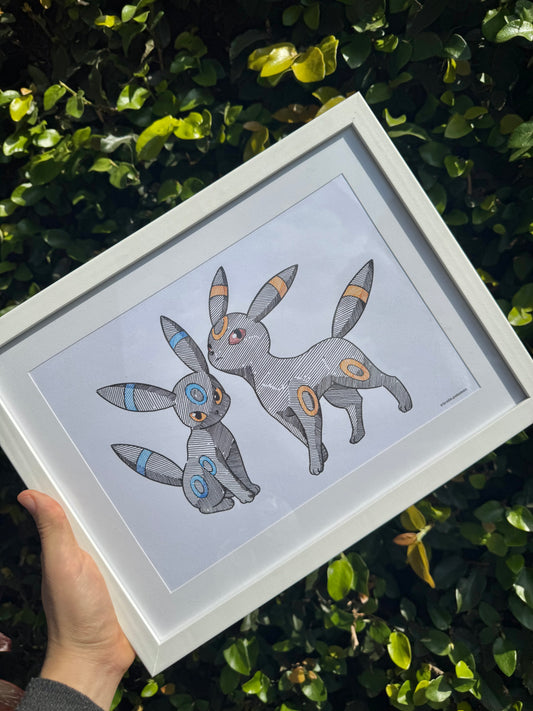 Umbreon & Shiny Umbreon Print