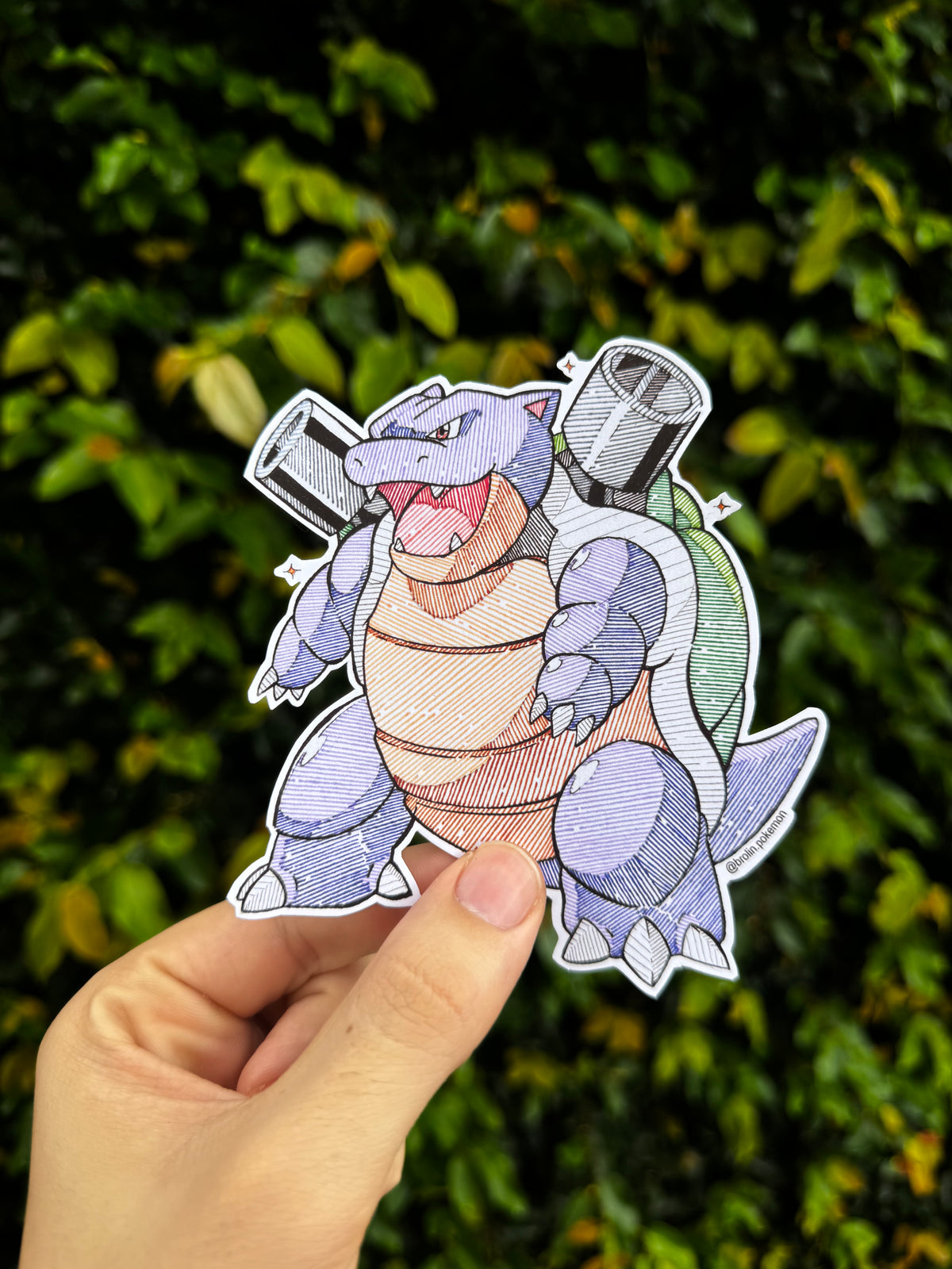 Shiny Blastoise Sticker