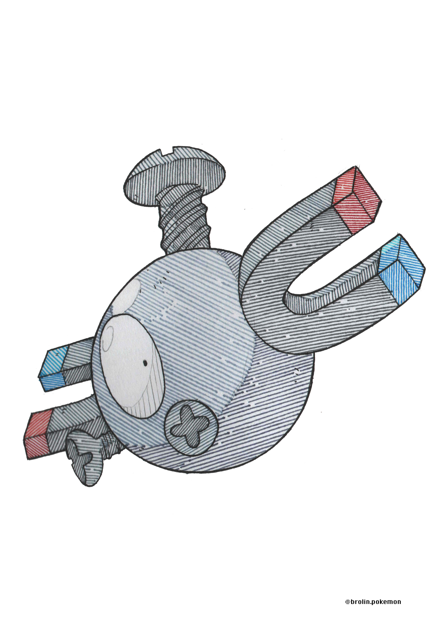 Magnemite & Magneton Prints - A4 Size