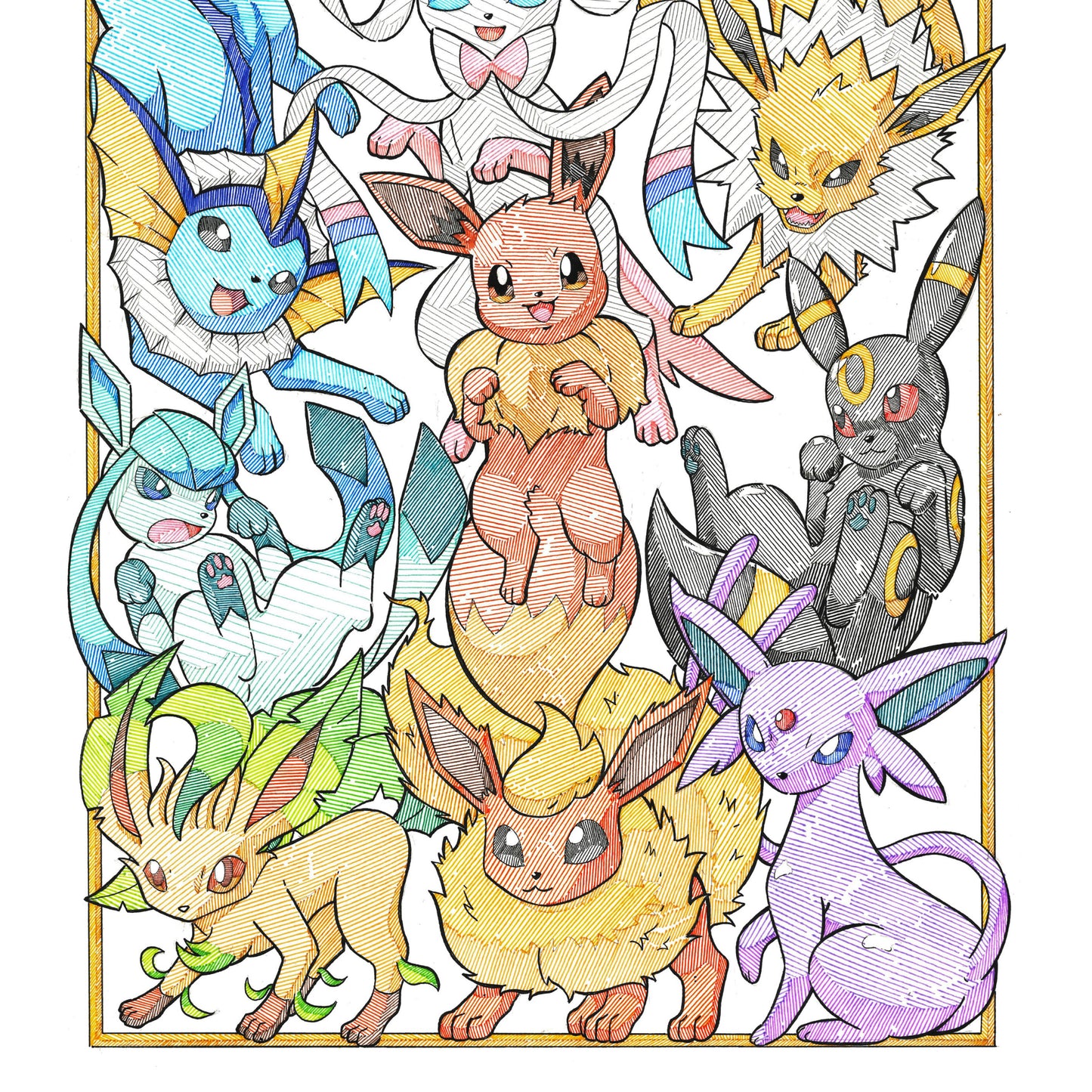 Eevee Evolutions Print