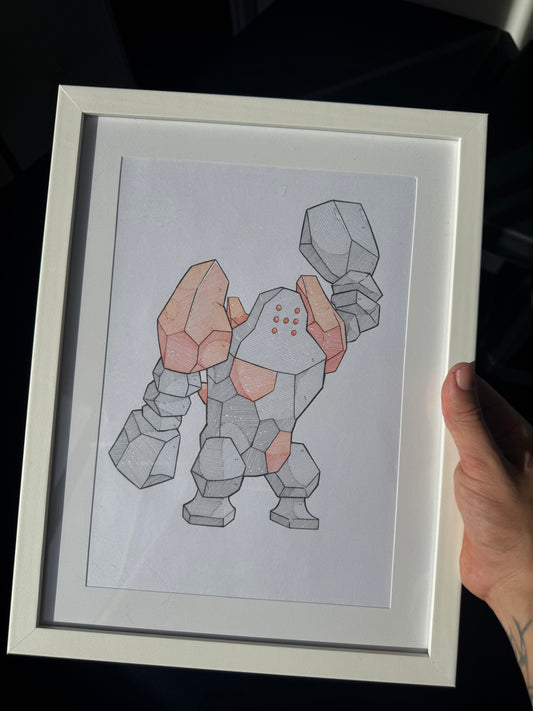Regirock (Original Art / Arte Original)