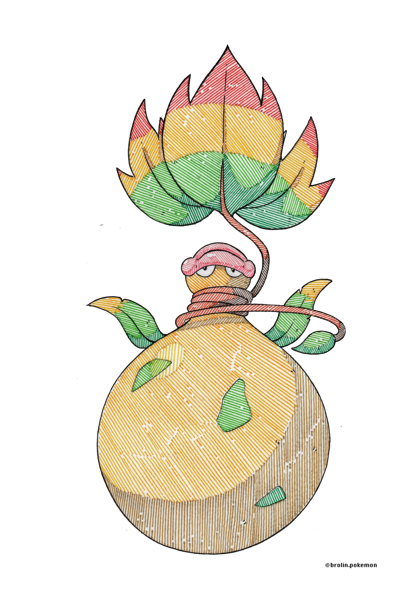 Bellsprout, Weepinbell, Victreebel & Mega Victreebel Prints - A4 Size