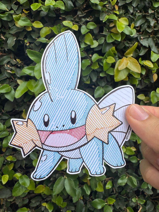 Mudkip Sticker (Type 2)