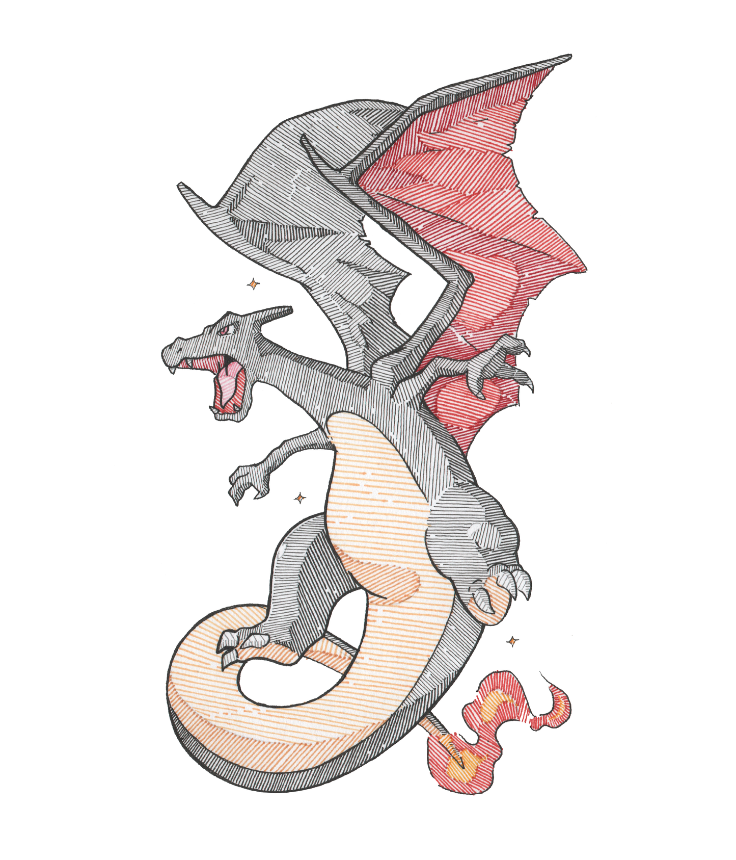 Shiny Charizard Sticker