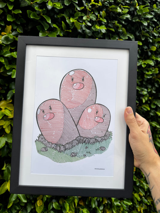 Dugtrio Print