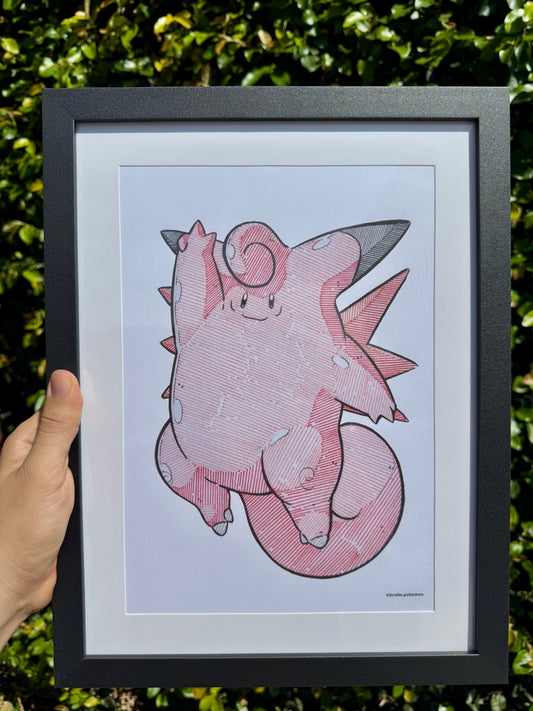 Clefable Print