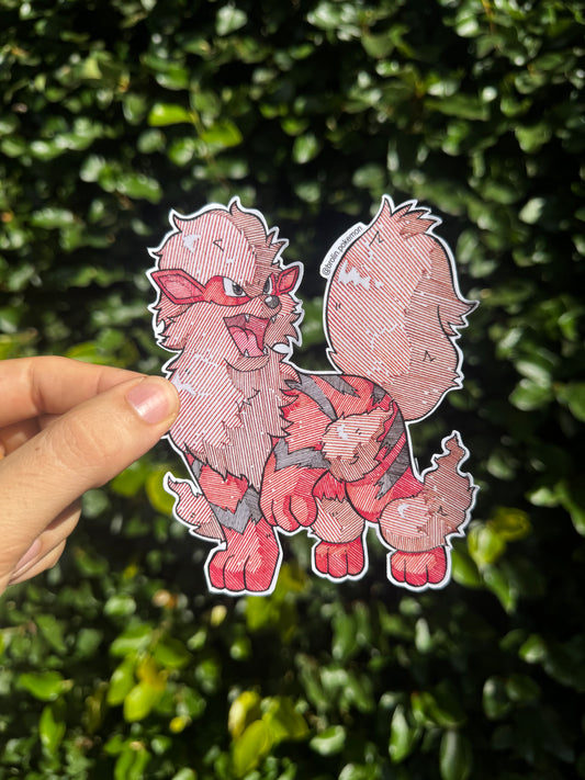 Arcanine Sticker - Type 2