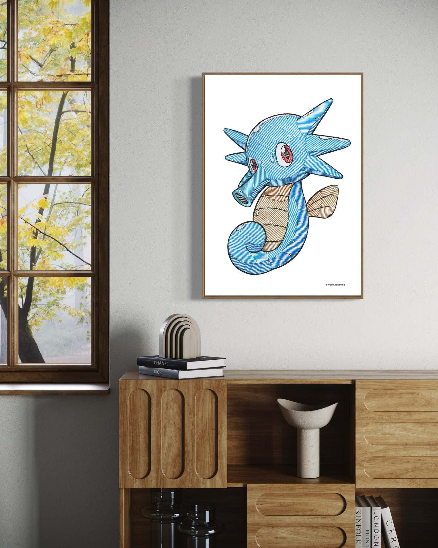 Horsea Print - A3 Size