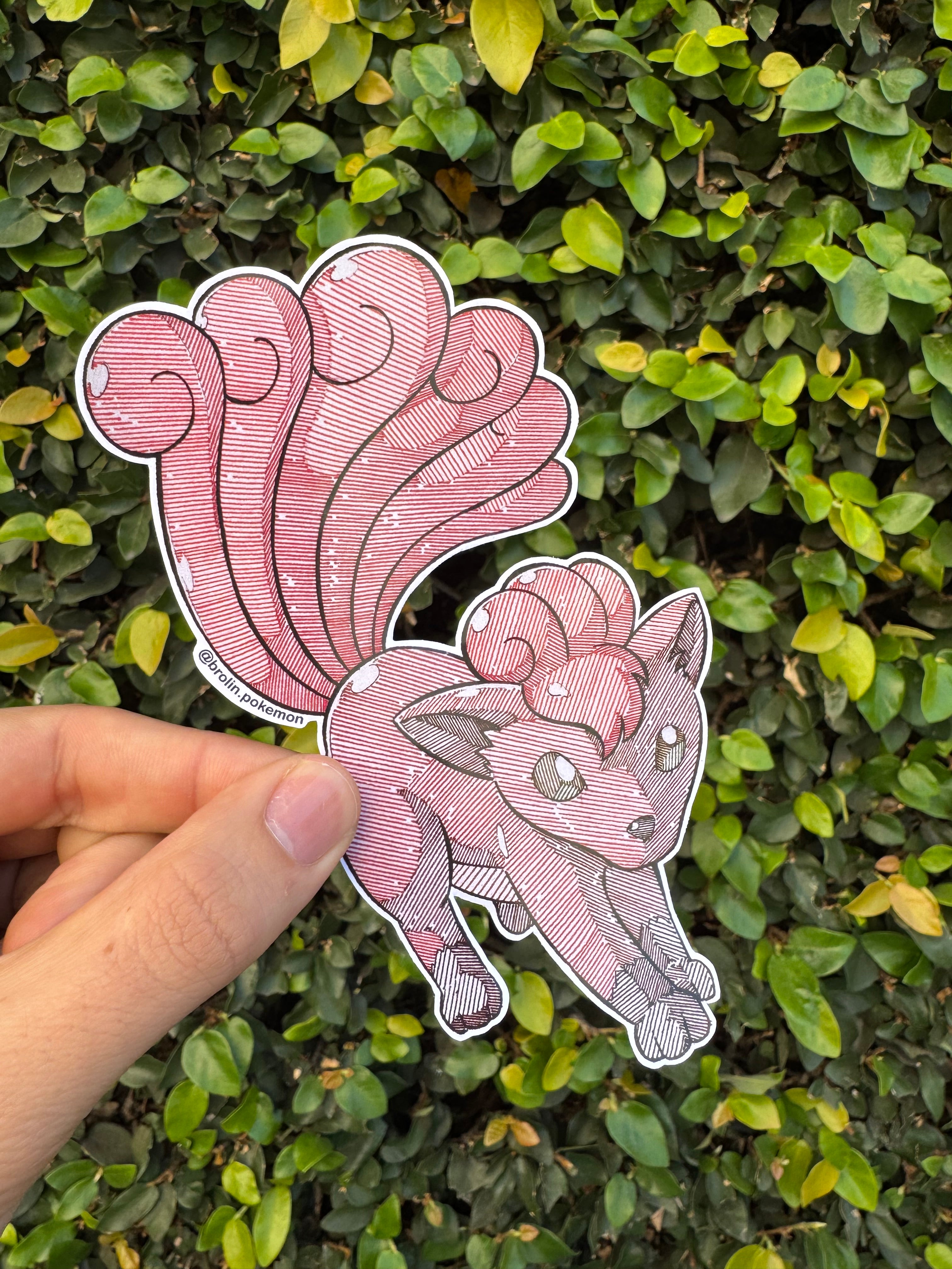 Vulpix Sticker - Type 2 – Art by Brólin