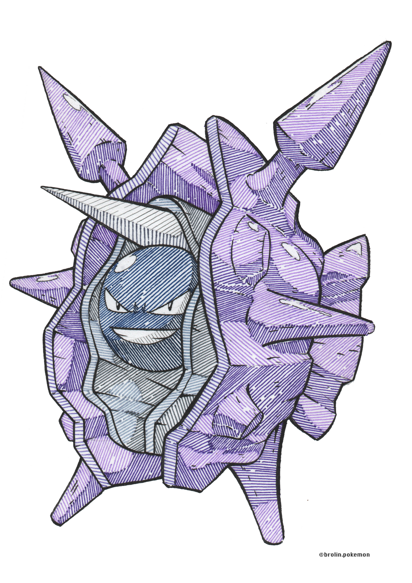 Shellder & Cloyster Prints - A4 Size
