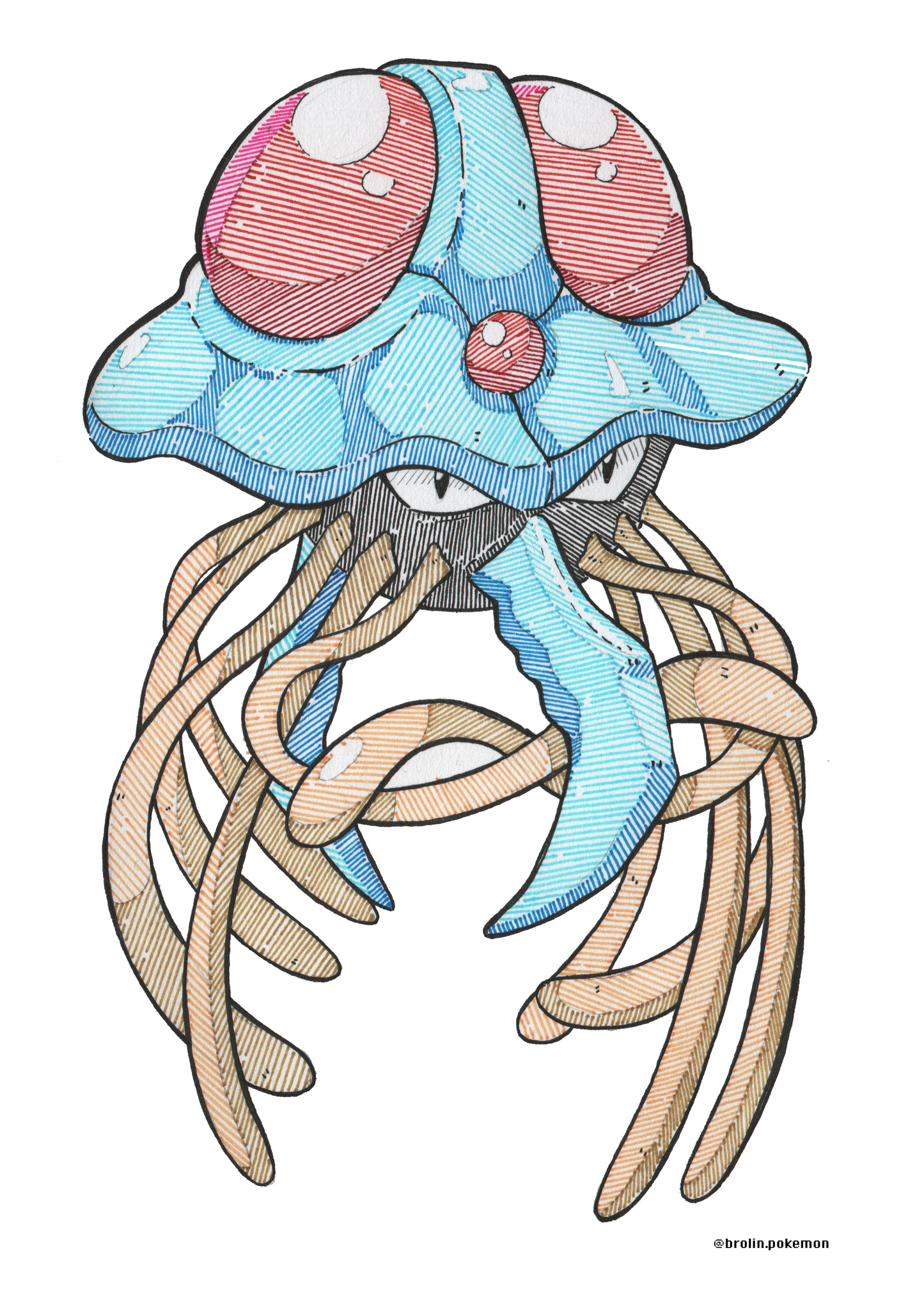 Tentacool & Tentacruel Prints - A3 Size