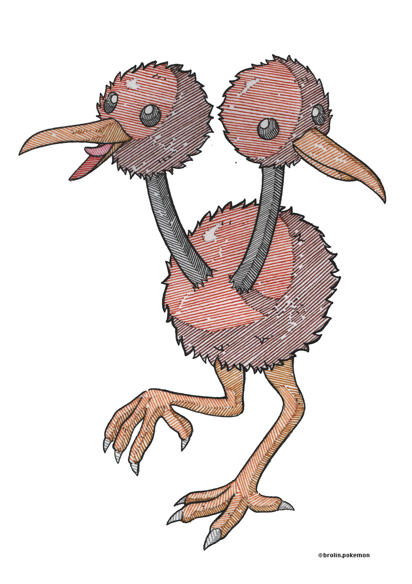 Doduo & Dodrio Prints - A4 Size