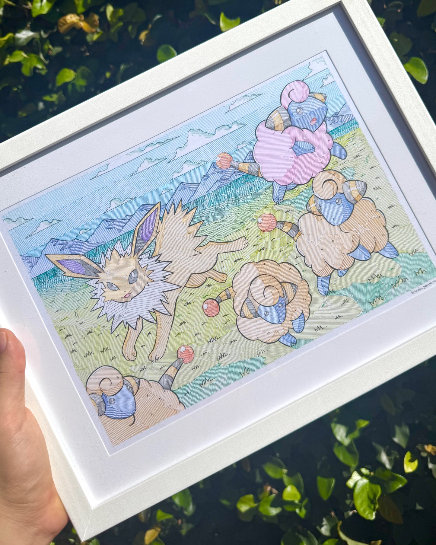 Jolteon & Mareep Print