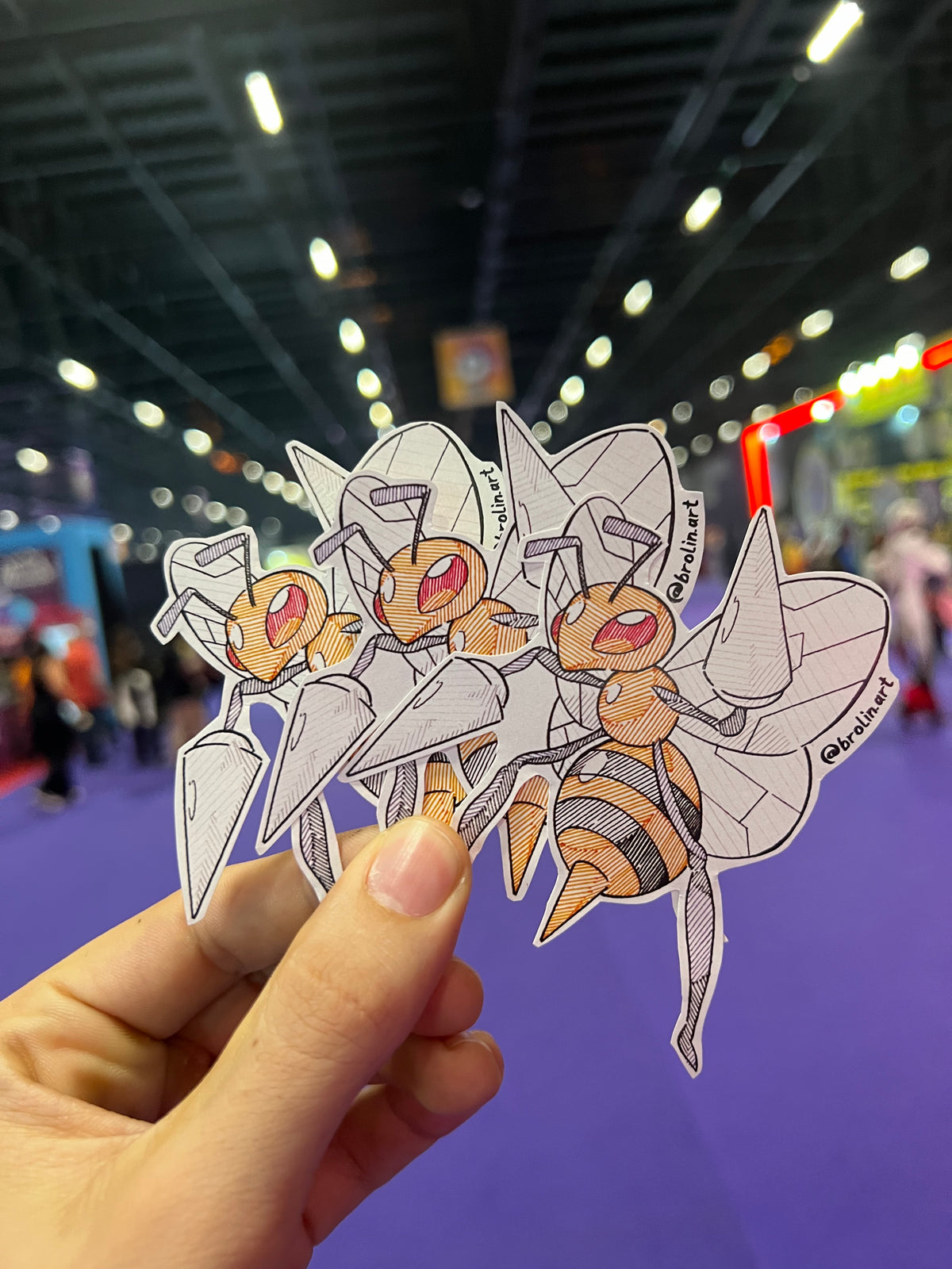 Beedrill Merch Beedrill Sticker – Art by Brólin