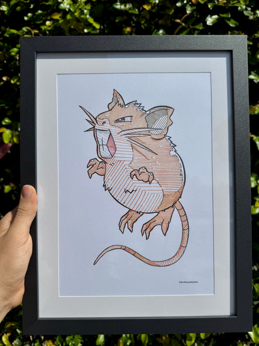 Raticate Print