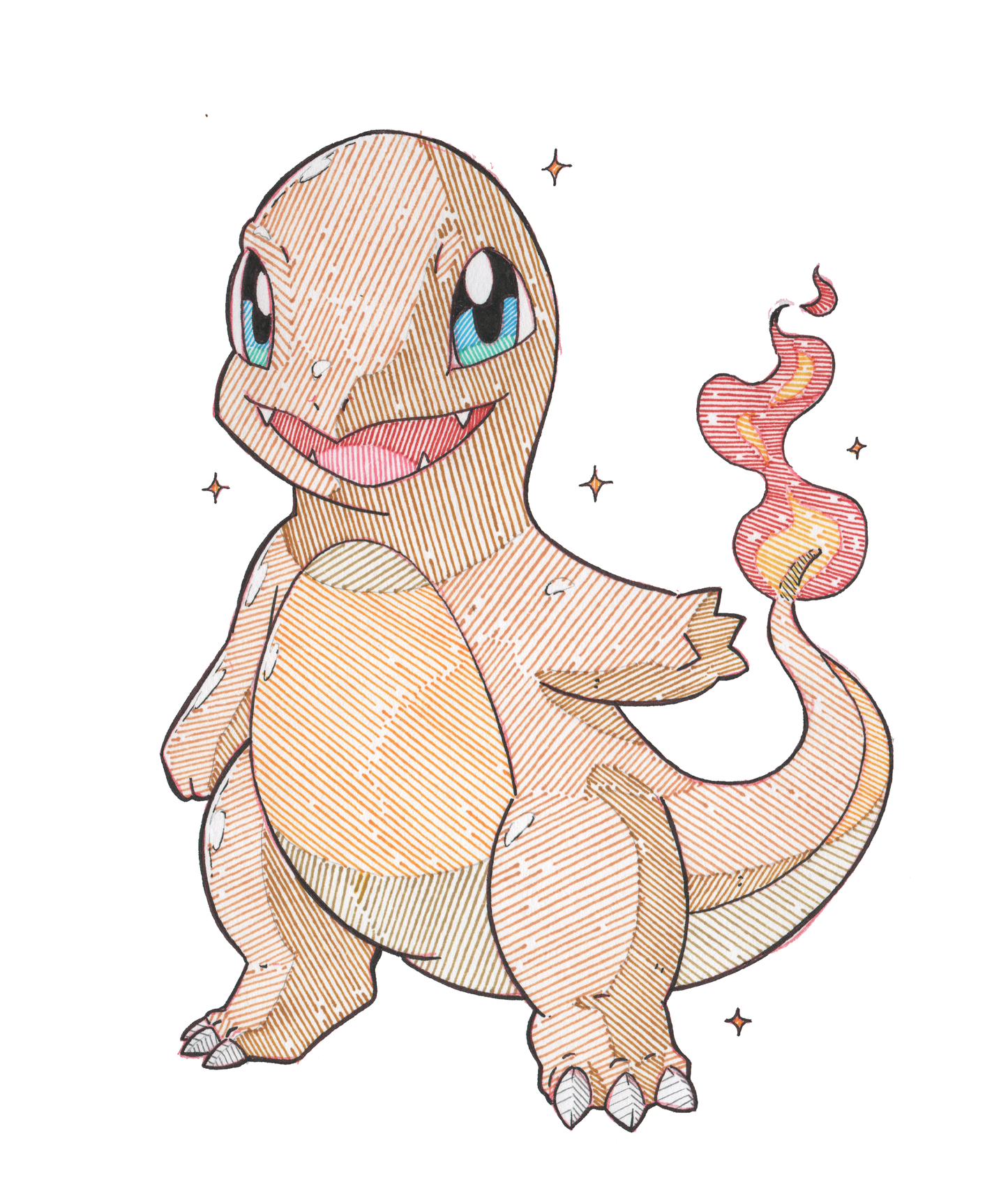 Shiny Charmander Sticker