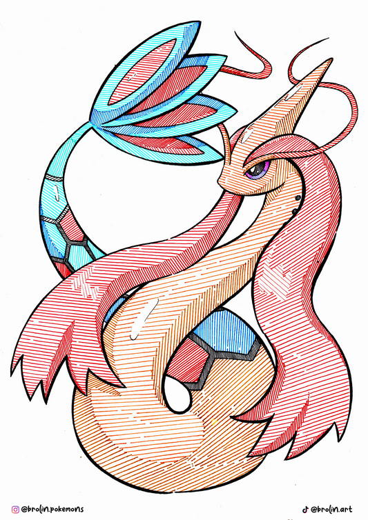 Milotic Print (Large Size)