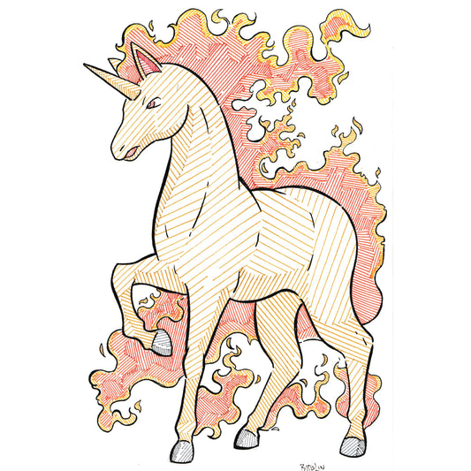 Rapidash Sticker (Large Size)