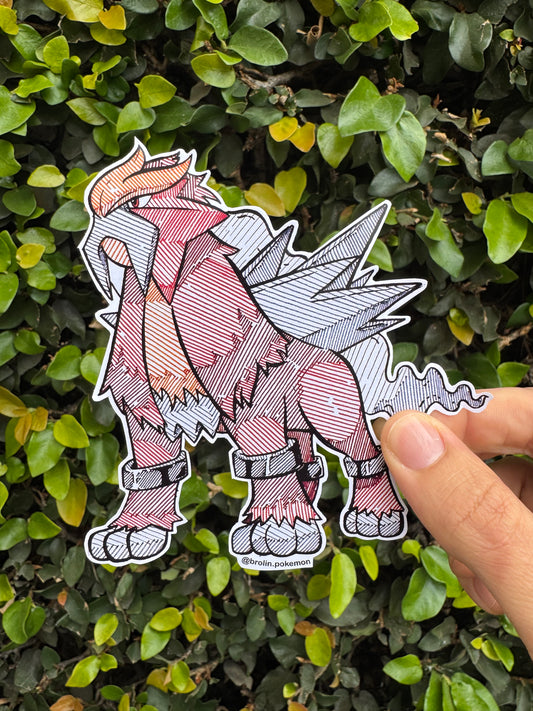 Entei Sticker