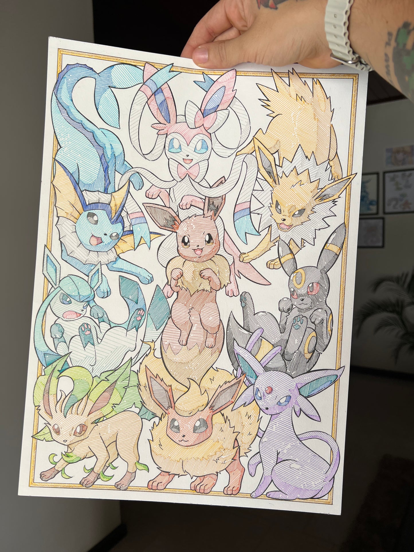 Eevee Evolutions (Original Art)