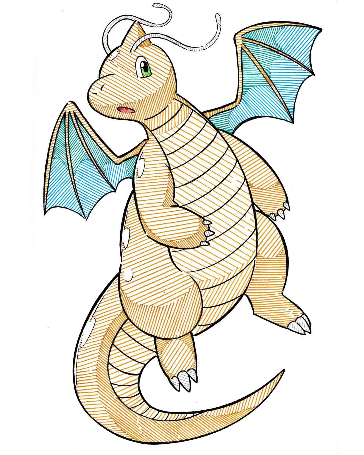 Dragonite Sticker (Large Size)