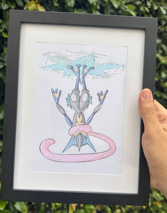 Mega Greninja - Sketchbook Page
