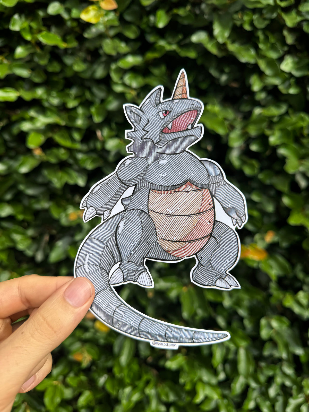 Your Rhydon Me Rhydon Rhydon Sticker – Art by Brólin