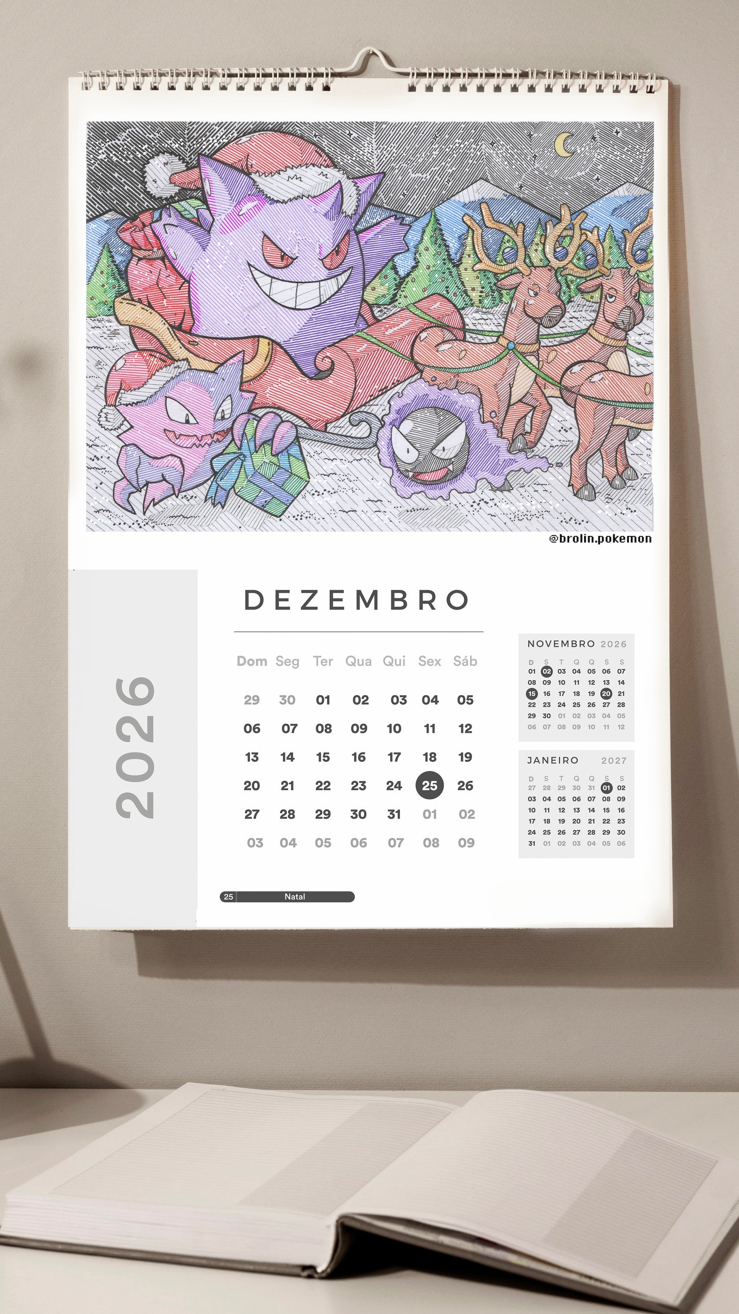 2026 Calendar / Calendário