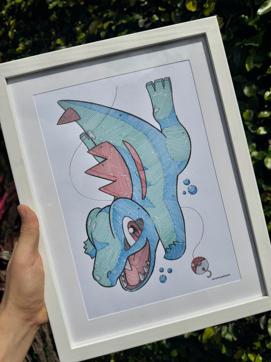 Totodile Print