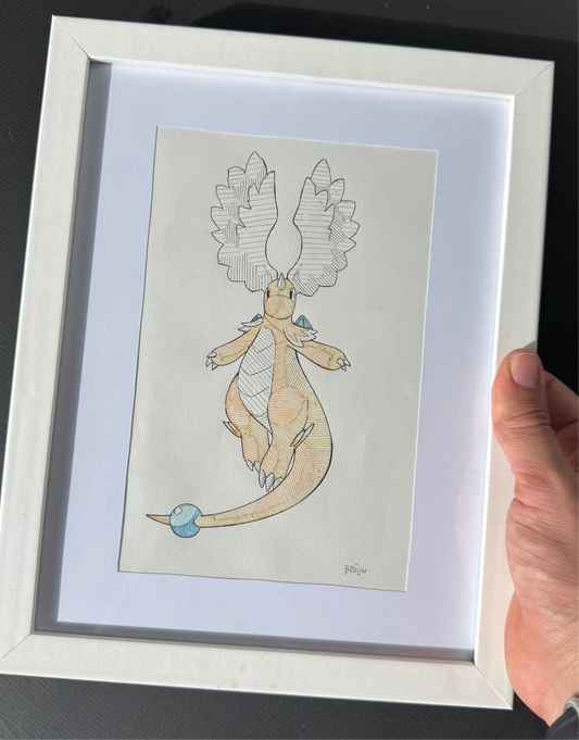 Mega Dragonite - Sketchbook Page