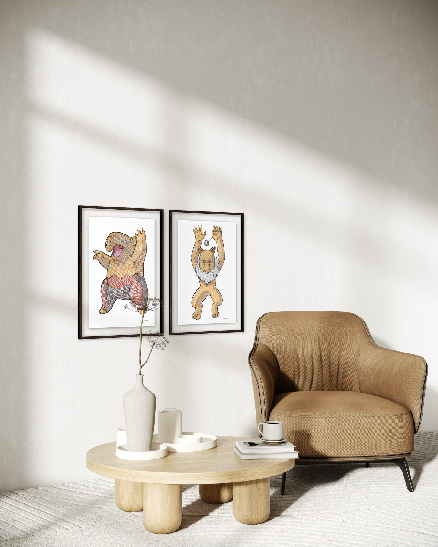 Drowzee & Hypno Prints - A4 Size