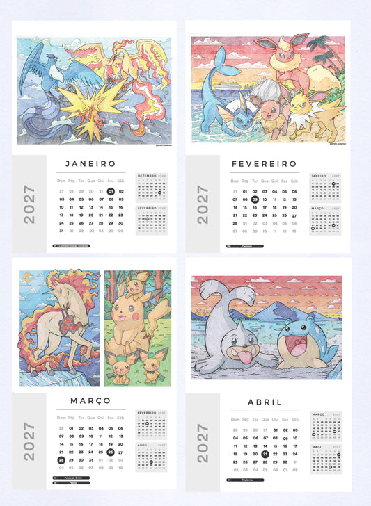 2027 Calendar / Calendário