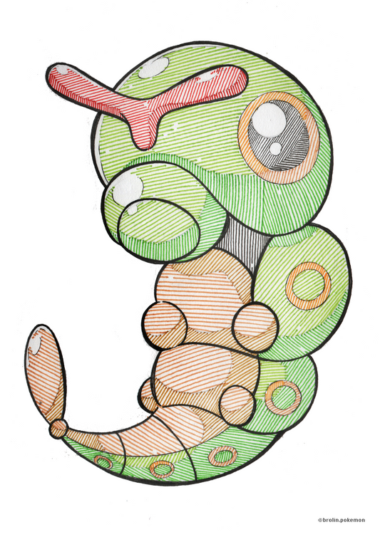 Caterpie Print
