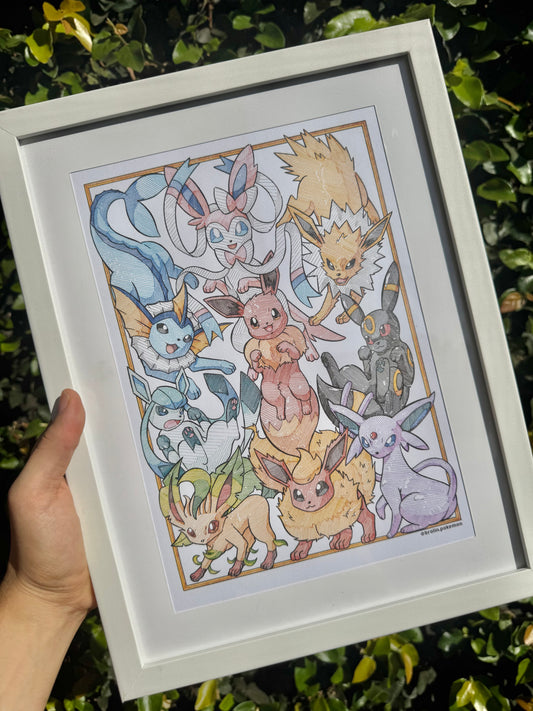 Eevee Evolutions Print