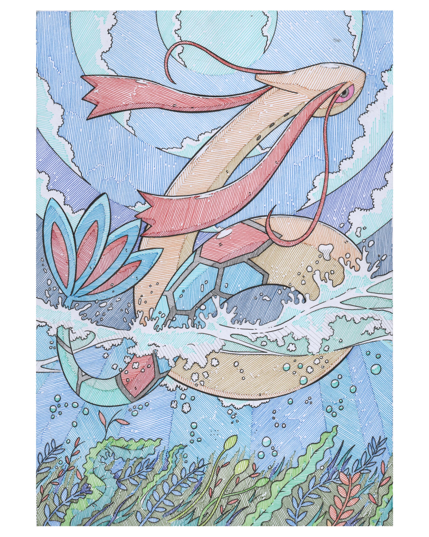 Milotic Print - Type 2