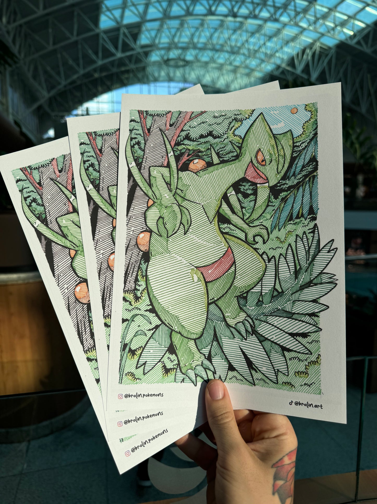 Wild Sceptile Print