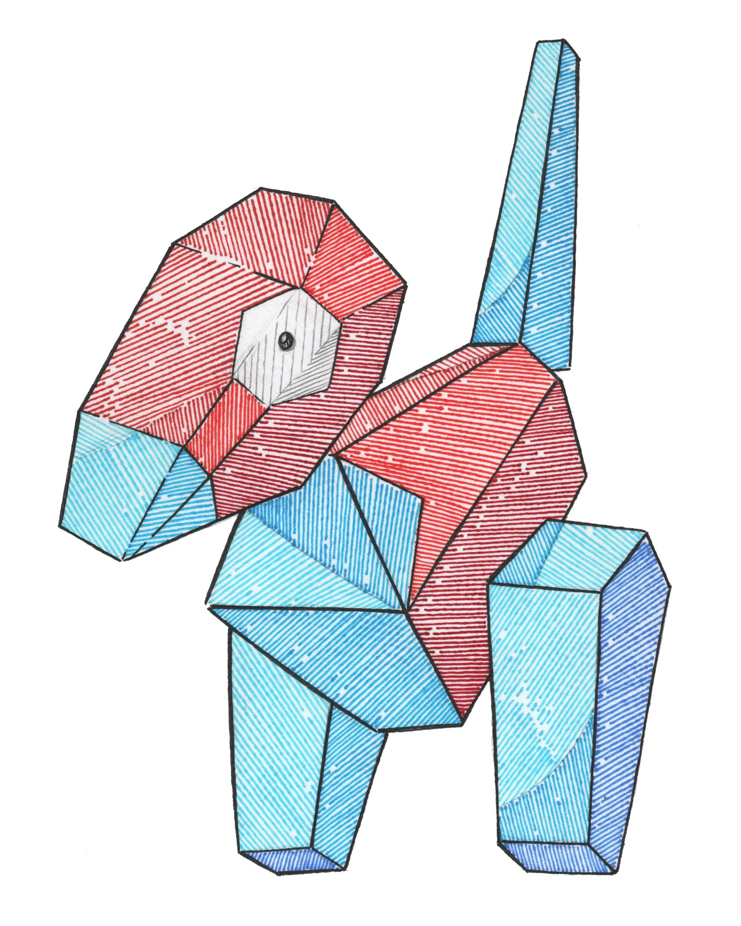 Porygon Sticker - Type 2