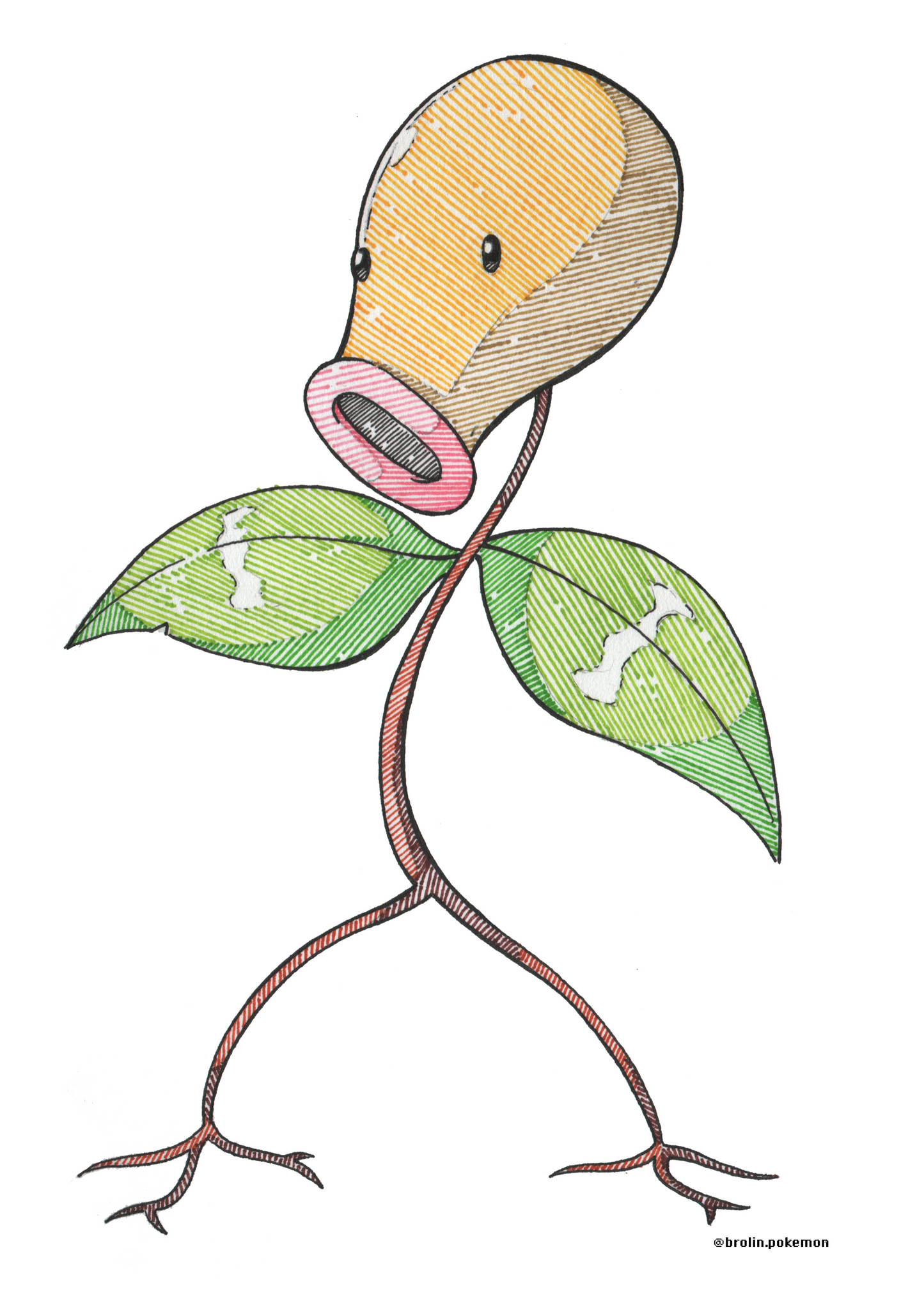 Bellsprout, Weepinbell, Victreebel & Mega Victreebel Prints - A4 Size