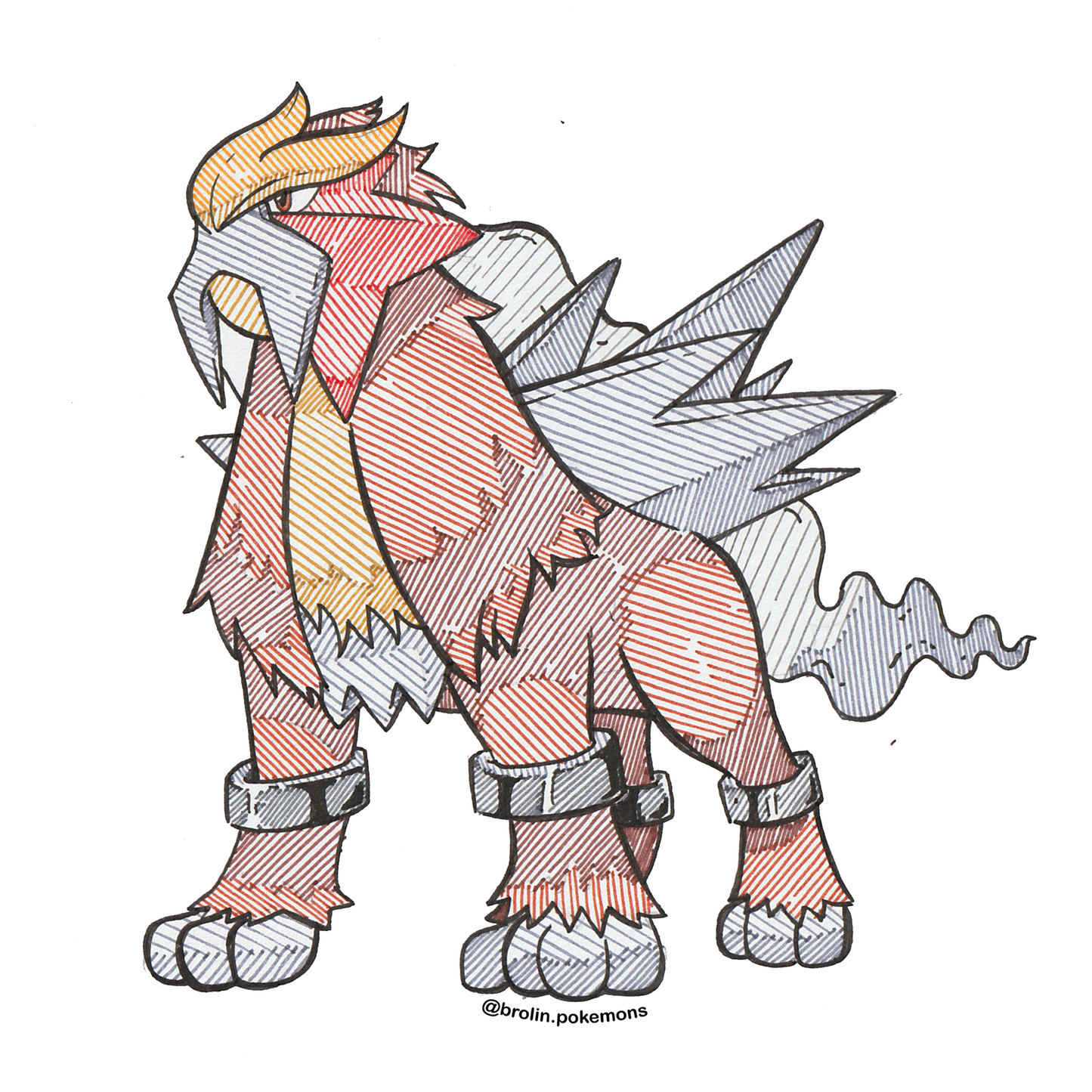 Entei Sticker