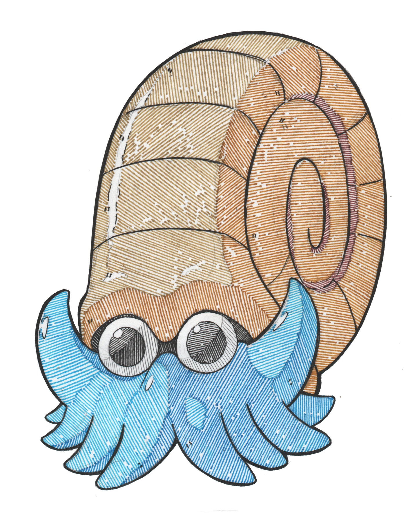 Omanyte Sticker