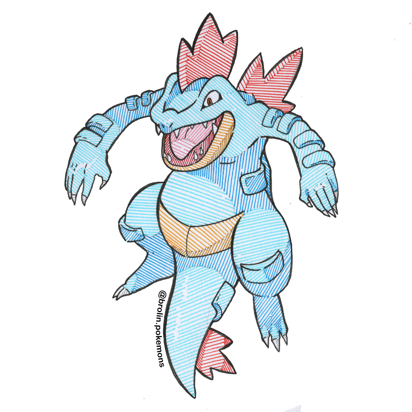 Feraligatr Sticker (Type 2)