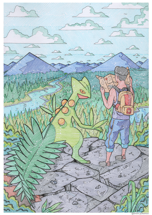Sceptile Adventure Print