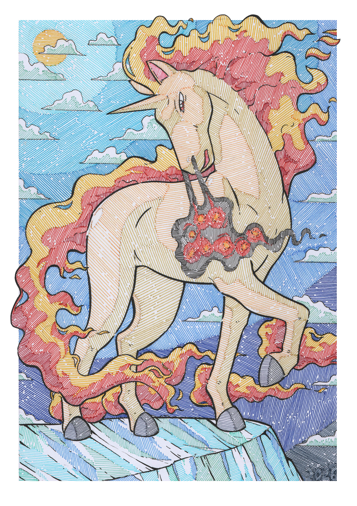 Rapidash Print - A3 Size