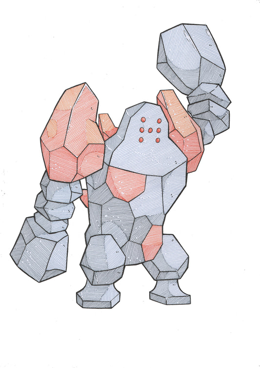 Regirock (Original Art / Arte Original)
