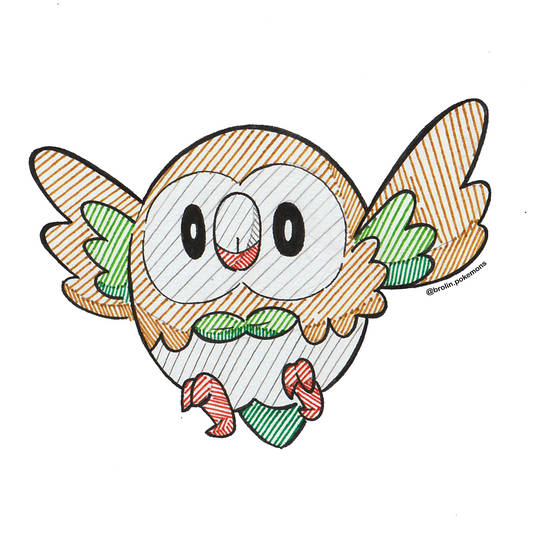 Rowlet Sticker