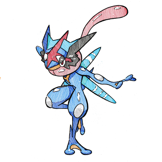 Ash Greninja Sticker