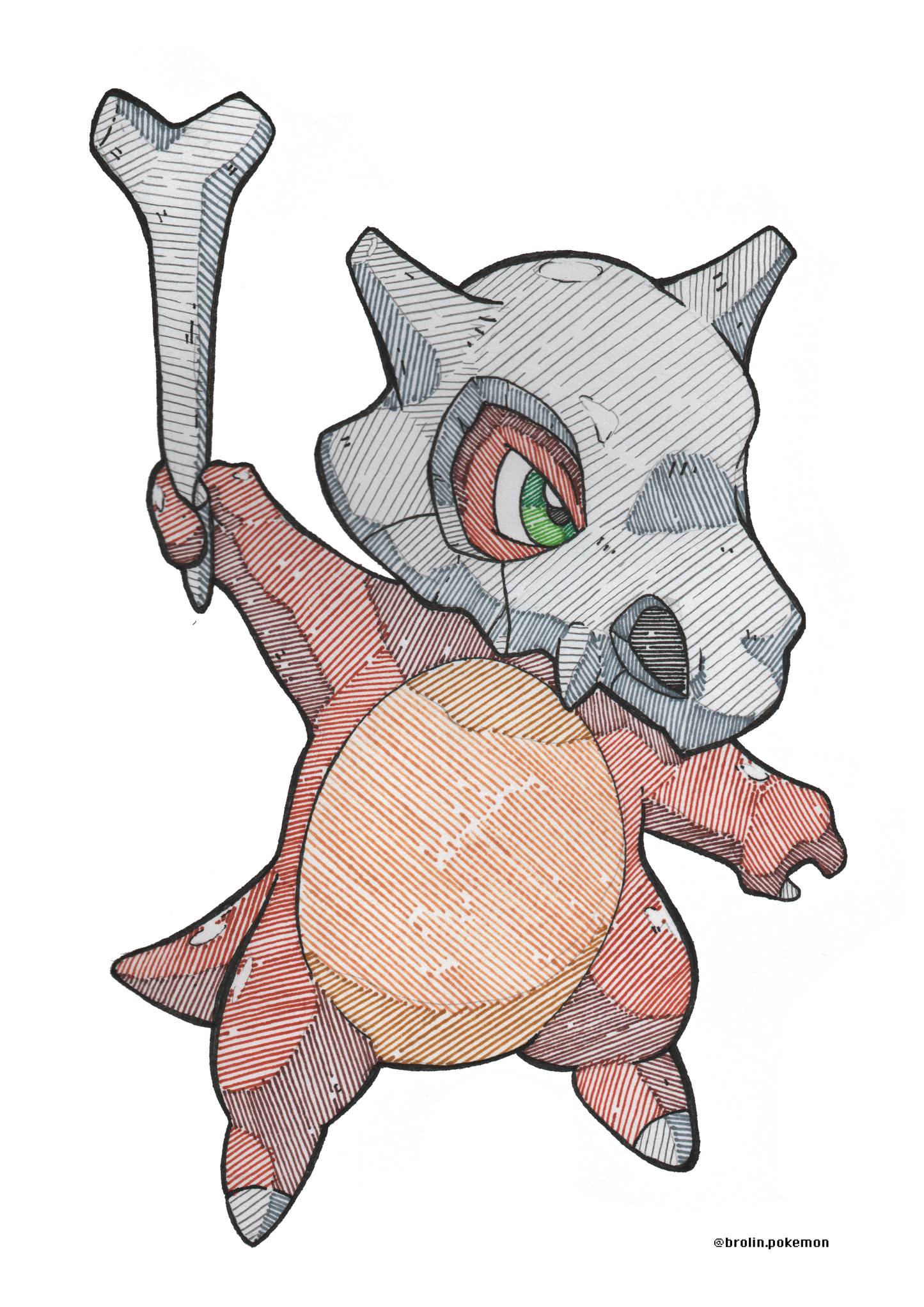 Cubone Print - A3 Size