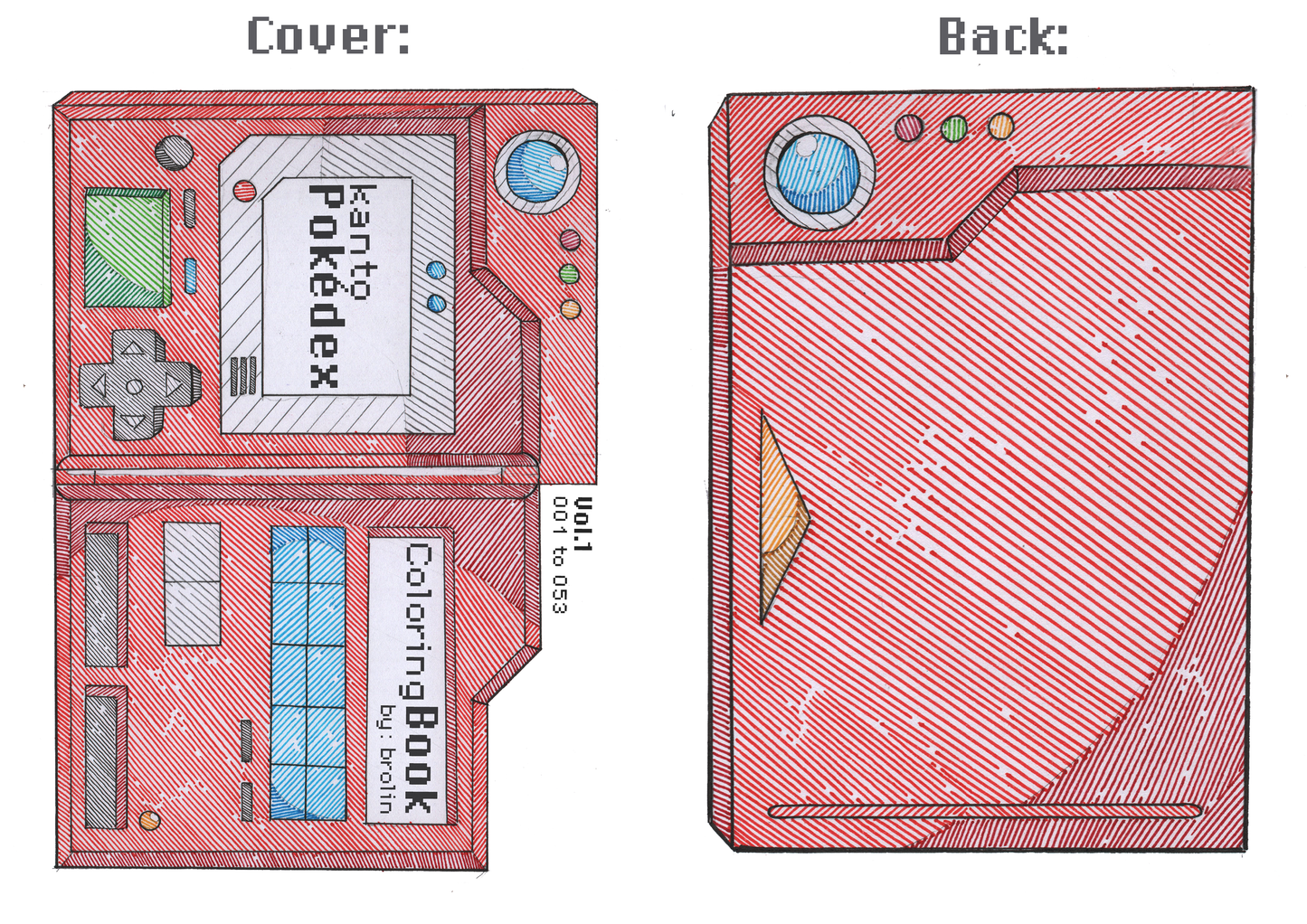 Kanto Pokédex Coloring Book (Vol.1)