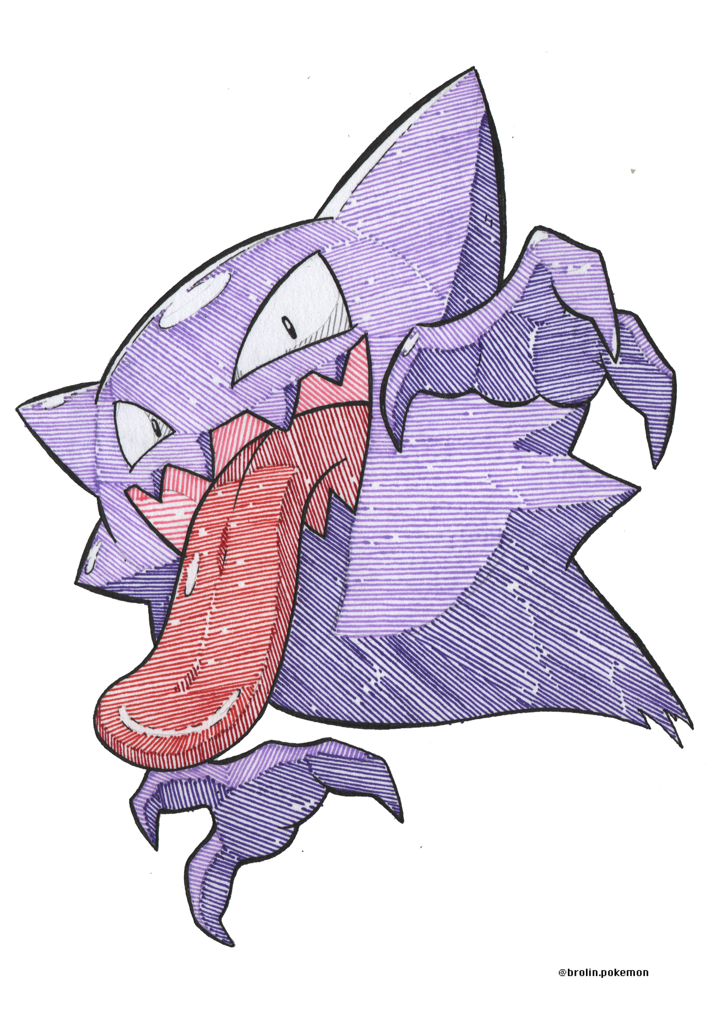 Haunter Pokédex Print - A4 Size